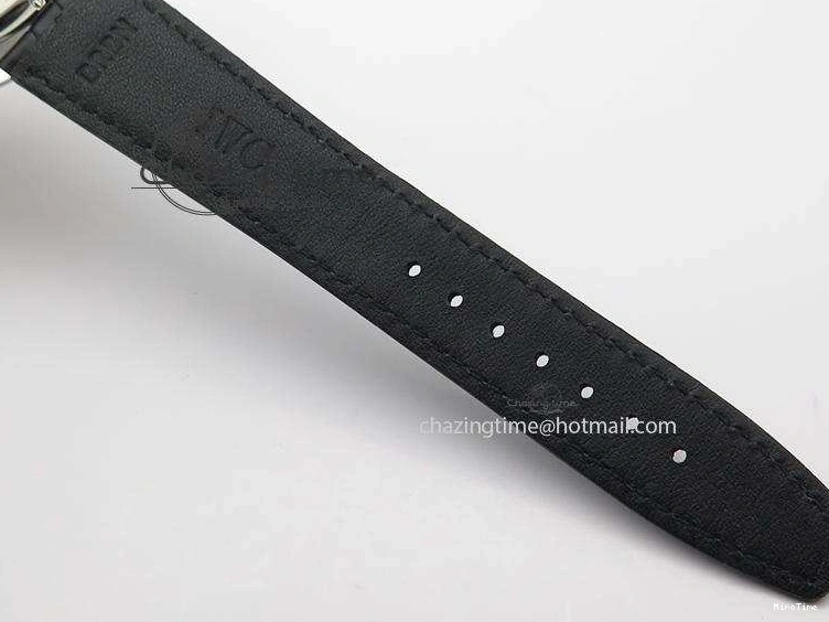 MIROTIME 0331 Portuguese Tourbillon Power Reserve Moonphase SS Black Dial On Black Leather Strap TechFriendly 7321